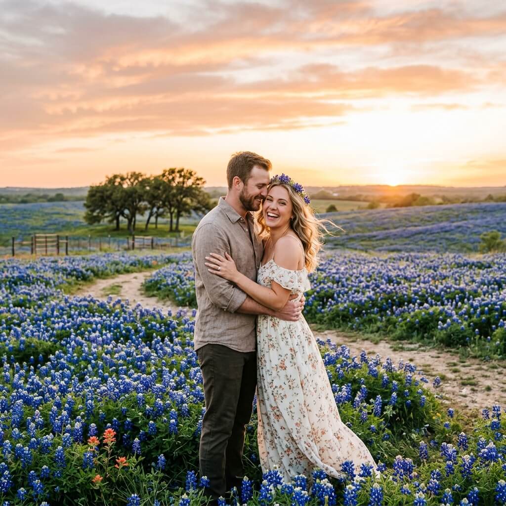 Bluebonnet Field Texas